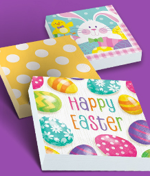 Easter Napkins, an ideal addition to your Easter party table!